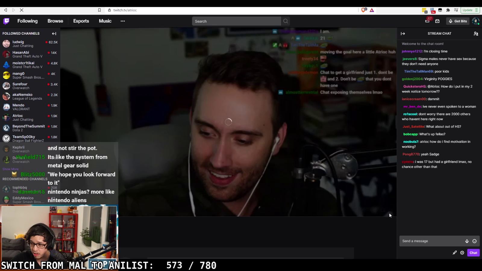 Toph tunes into an important topic from a viewer on Atrioc's stream
