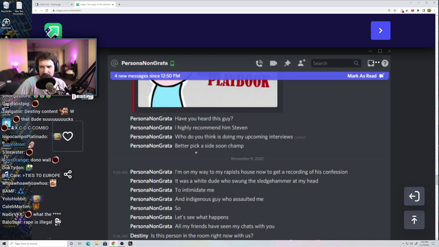 Destiny Leaks DMs of Another Crazy Harasser