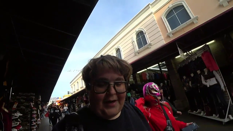 andy saves woman