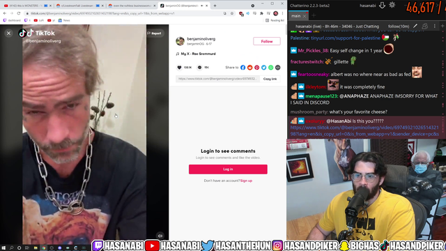 Hasan watches his future self
