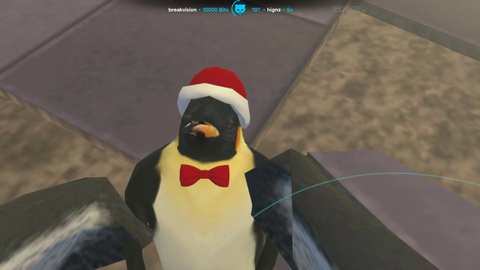 Penguin Child finds Dad
