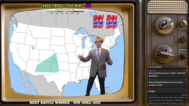 Streamer creates an interactive "Weather Channel" where Chat controls the weather with Click-Maps