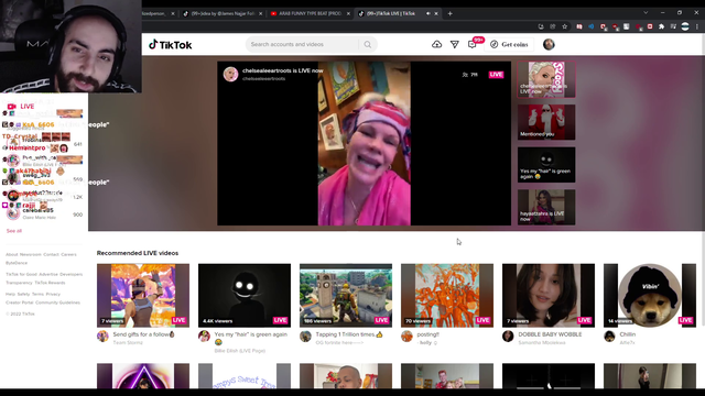 Sliker scared by tiktok streamer