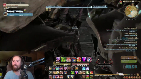 Thousands of FFXIV players welcomes Asmongold to the next expansion