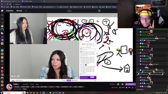 Fran says that Adept tried to convince her that xQc was abusive