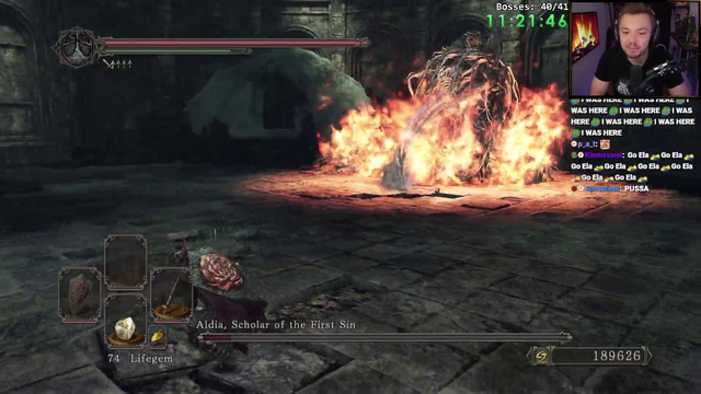 Elajjaz Finishes Dark Souls 2 All bosses, No Bonfire PERMADEATH, Champions Covenant (Hard Mode)