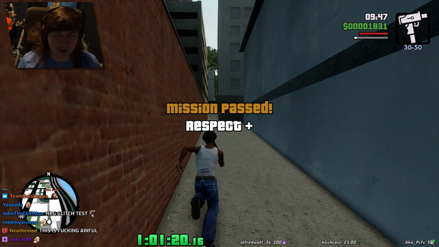 GTA:SA speedrunner tries a trick on DE, gets a better look of CJ