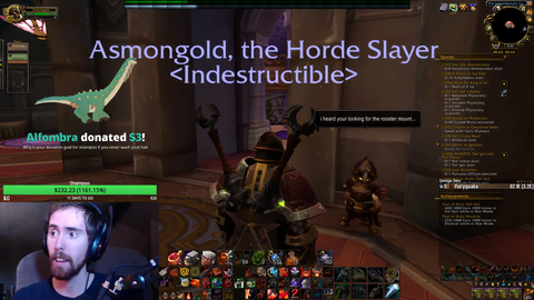 Asmon is Offered the Rare Rooster Mount