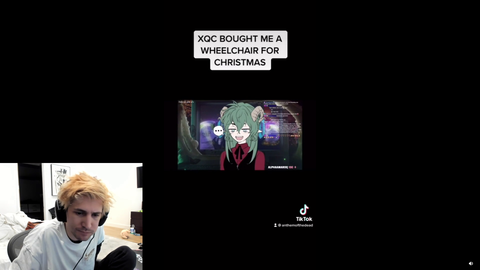 Viewer that got gifted a wheelchair by xQc for Christmas makes a thank you video