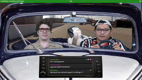 Streamer has soundalerts that chat can use to control his GPS