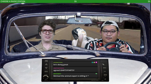 Streamer has soundalerts that chat can use to control his GPS