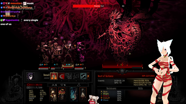 After almost 2 Years, Vtuber Beats Vanilla Darkest Dungeon Deathless/Max Difficulty/All DLC Run after 27 Attempts