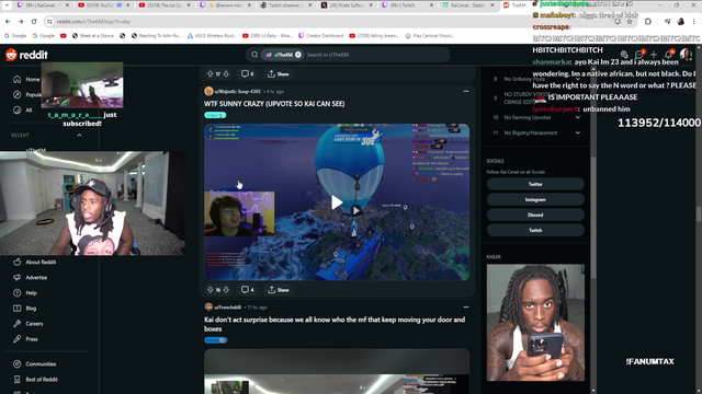 Kai Cenat Mod has a Gamer moment