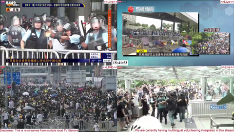 Hong Kong Police fired bean bag rounds to protesters