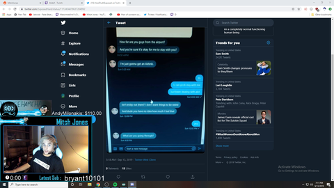 Sliker knows who leaked mitches dms