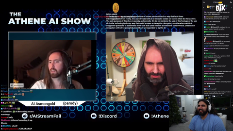 Asmongold AI turns the tables on his creator, Athene