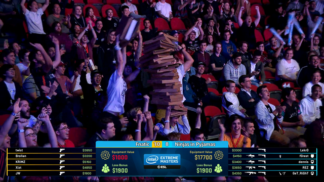 Leaning Tower of Pizza during the CS:GO IEM Sydney Comp