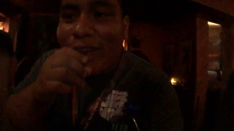 Random lady starts kissing Mexican Andy while her husband watches from behind
