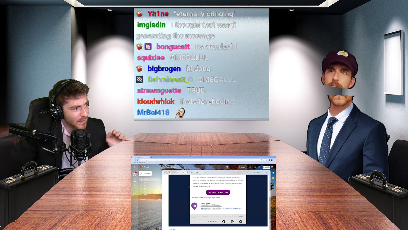 DougDoug loses it while AI replies to his emails