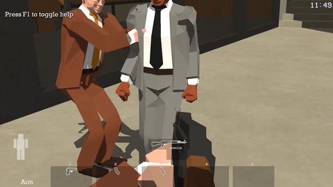 Sub Rosa player attempts a getaway