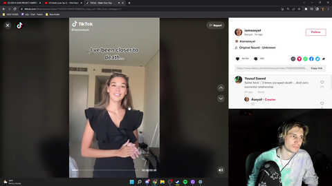 xQc's TikTok FYP Page After Drama