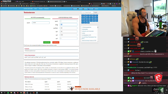 Knut describing nmp's T levels
