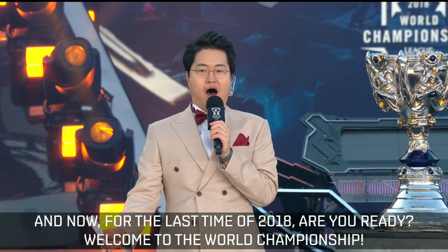 Korean host of LoL Worlds final ceremony goes ham