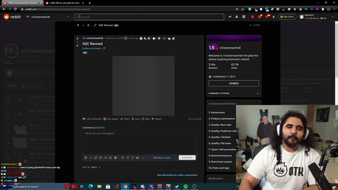 Esfand's thoughts on xQc ban