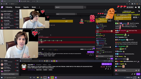 xQc's first day on madmonq