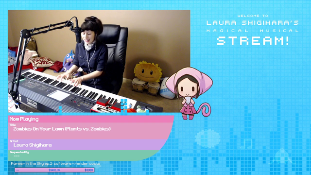 Plants vs Zombies composer Laura Shigihara performs "Zombies On Your Lawn" on stream