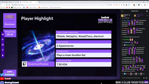 Tarzaned emotional about the positive support he has been receiving during Twitch Rivals.