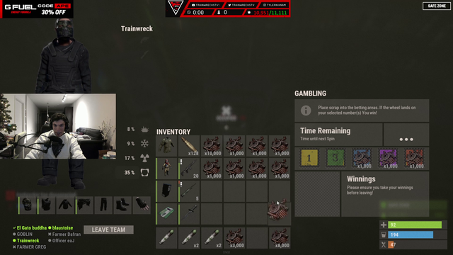 train and buddah are drowning in scrap