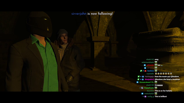 Four Tee leads Yuno into a Crypt