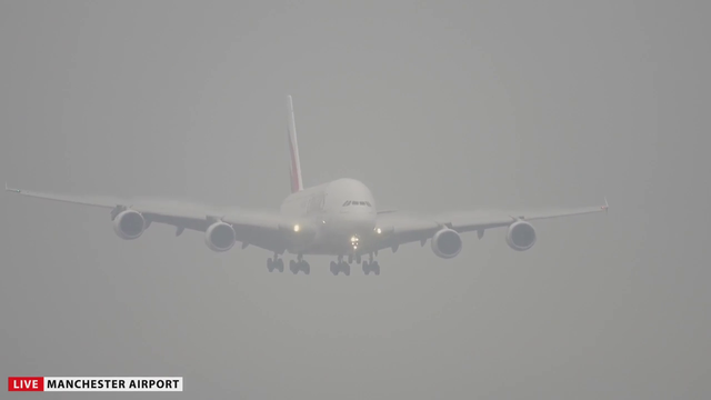 World's biggest passenger plane landing in foggy conditions