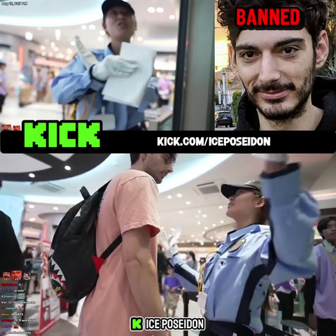 Japanese Security had a picture of Ice Poseidon to know that he is not allowed to enter the Pokemon Store and that he is completely banned.