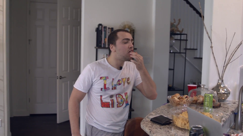 Soda enjoying his drink