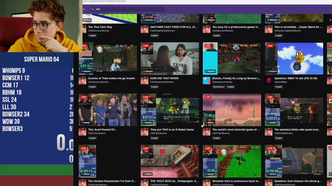 Clint finds 100 bots re-streaming his VODs in the Super Mario 64 section