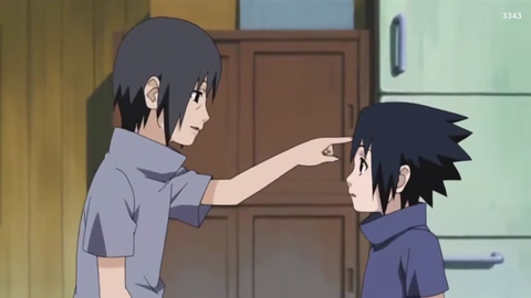 Burn improvises Sasuke's backstory, creates new words.