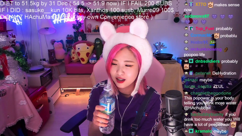 Hachubby learns at 31 that you should drink water everyday