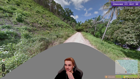 Streamer and chat find the exact dirt road in the Philippines without moving in GeoGuessr