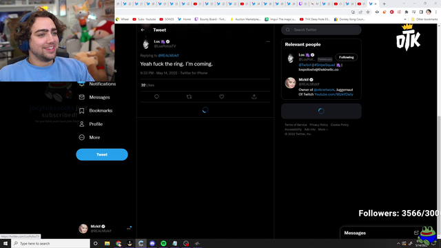 Mizkif making LosPollos mald