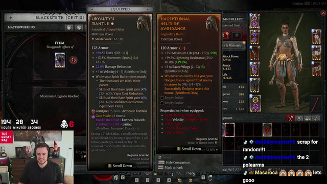 Streamer accidentally scraps best item ingame KEKW