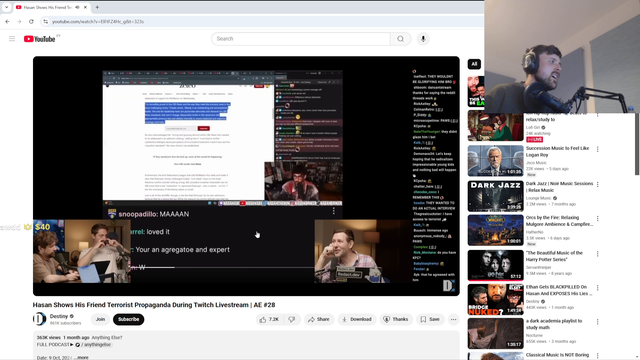 Forsen returns after a month and gets political