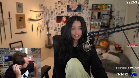 Valkyrae on Hasan