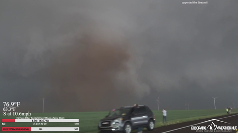 ColoaradoWeatherNut catches a Tornado touch down live on stream