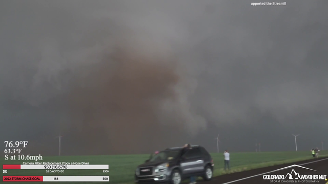 ColoaradoWeatherNut catches a Tornado touch down live on stream