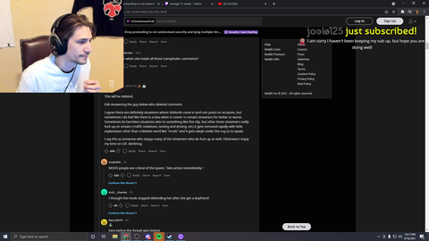 xQc says some streamers are protected from bans