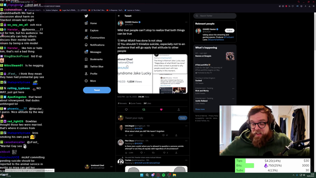 Streamer accused of mocking suicide attempt says his critics have “Down Syndrome”