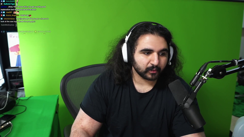 Esfand watches something