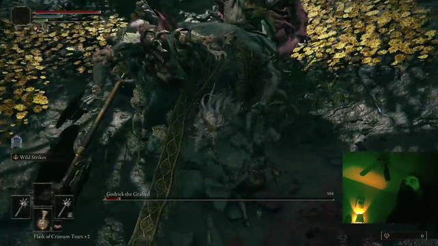 Aris slays Godrick the Grafted